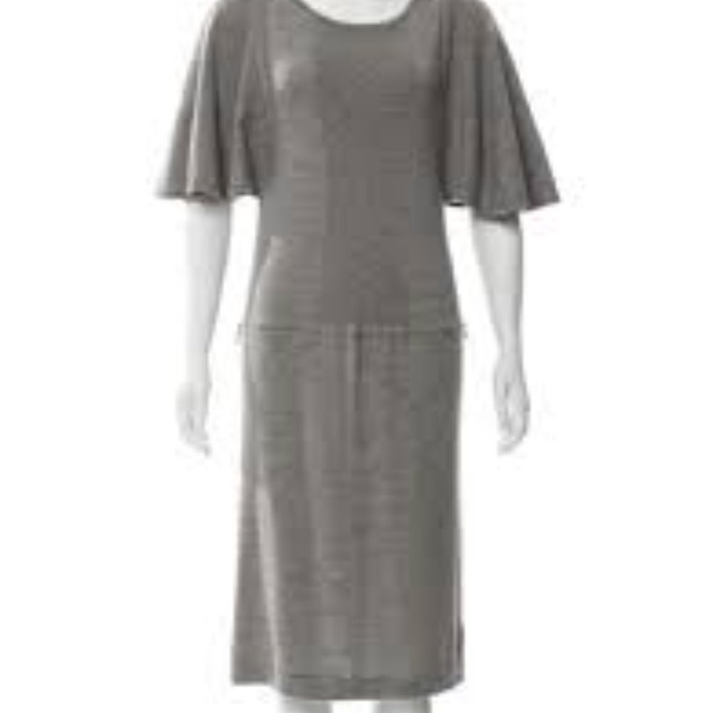 Brand New Cynthia Rowley Wool Batwing/ Angel wing Midi Dress